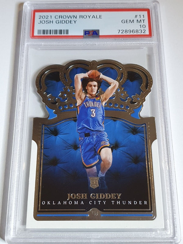 2021 Panini Crown Royale Josh Giddey Rookie #11 RC - PSA 10 (POP 10)