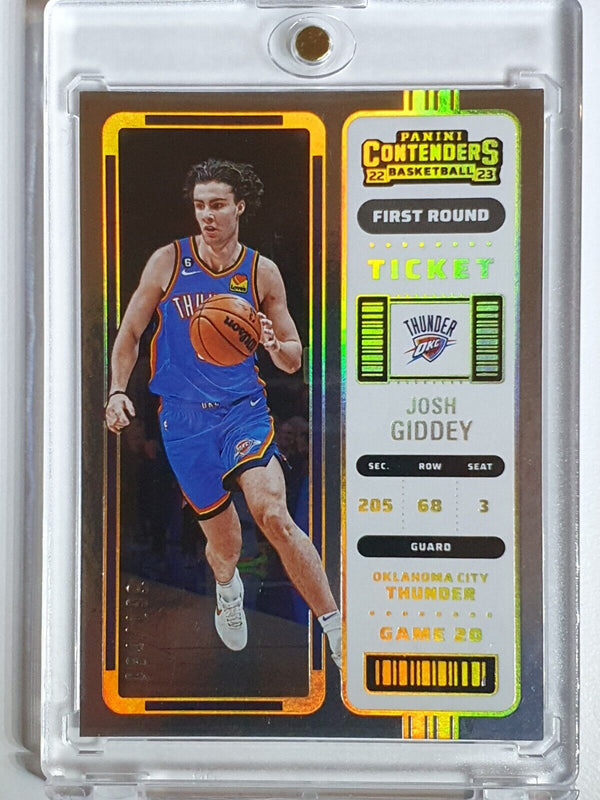 2022 Panini Contenders Josh Giddey #16 FIRST ROUND /199 Holo - Ready to Grade