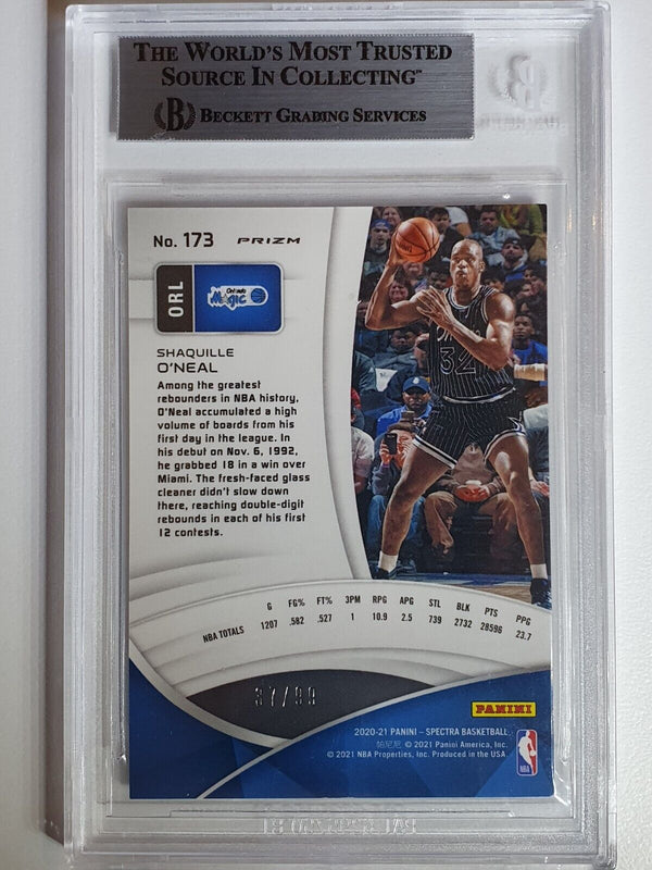 2020 Panini Spectra Shaquille O'Neal #173 CELESTIAL /99 Holo - BGS 9 (POP 1)