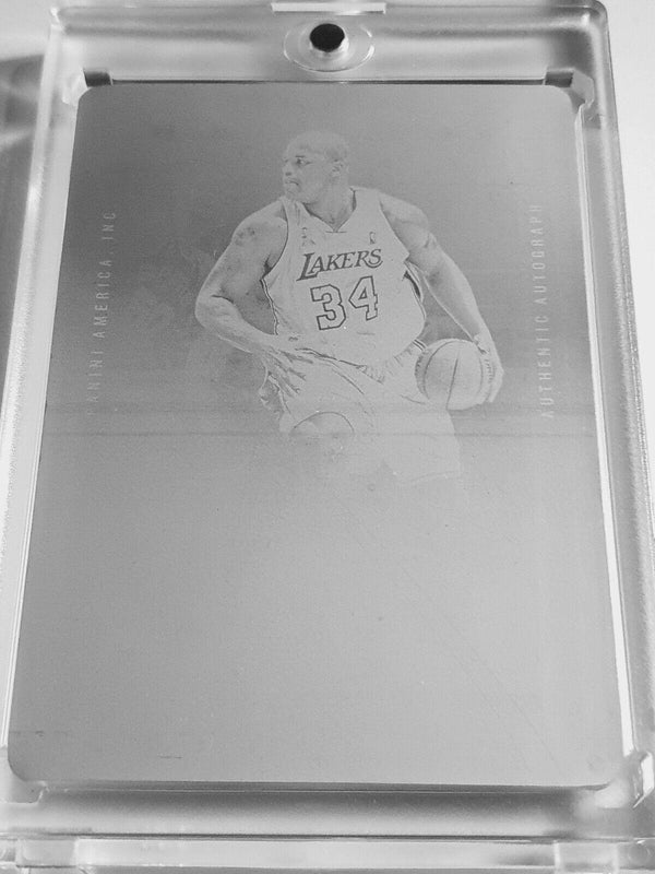 2019 Panini Eminence Shaquille O'Neal Printing Plate 1/1 Black (True 1 of 1)