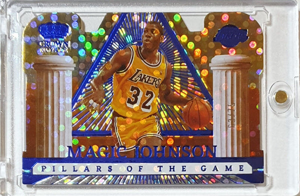 2022 Panini Crown Royale Magic Johnson #14 BLUE /75 Pillars of the Game - Rare