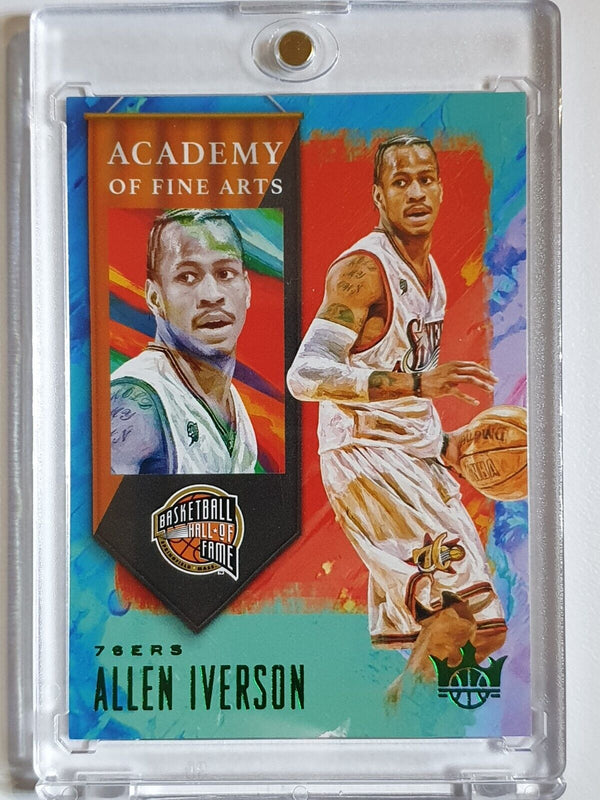 2019 Panini Court Kings Allen Iverson #27 JADE /25 Academy of Fine Arts - Rare