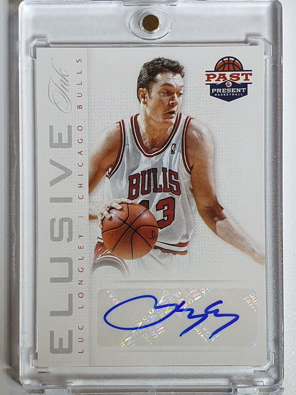 2013 Panini Past and Present Luc Longley AUTO  Elusive Ink Autograph - Rare