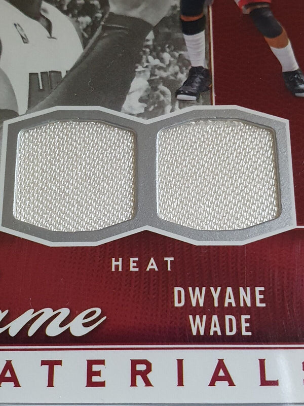 2009 Upper Deck Dwyane Wade #PATCH /500 Game Worn Dual Jerseys - Rare