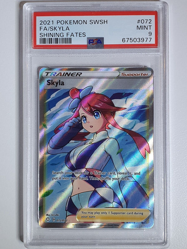 2021 Pokemon Skyla 072/072 Ultra Rare Shining Fates - PSA 9 Perfect Edges Cards 2021 Pokemon Skyla 072/072 Ultra Rare Shining Fates - PSA 9 Perfect Edges Cards