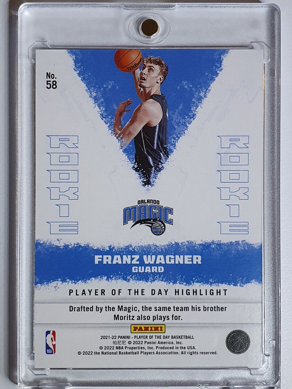 2021 Panini Franz Wagner Rookie #58 KABOOM /99 Holo Player Of The Day - Rare