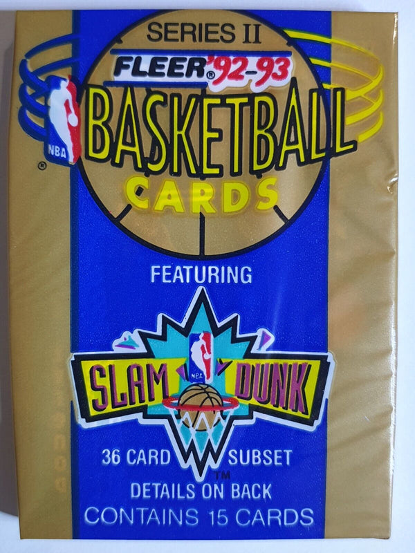 1992-93 Fleer Basketball Series 2 Sealed Pack - Factory Sealed Packs