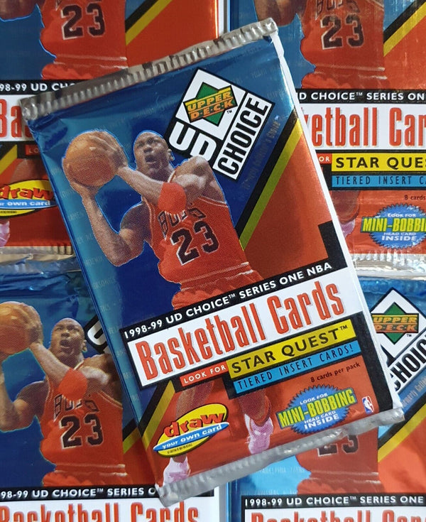 1998-99 UD Choice Basketball Series 1 Sealed Pack - Factory Sealed Packs