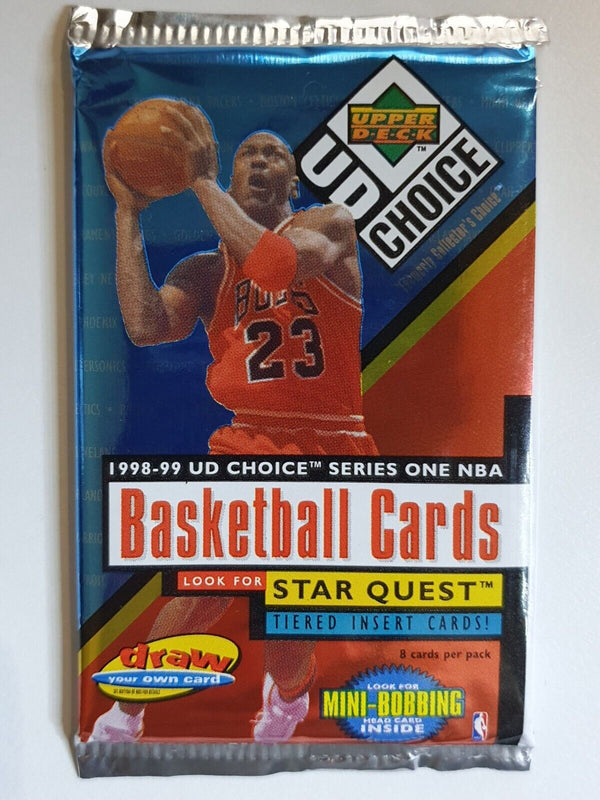 1998-99 UD Choice Basketball Series 1 Sealed Pack - Factory Sealed Packs