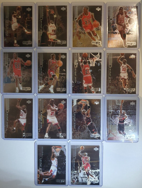 1998 Upper Deck Black Diamond Michael Jordan COMPLETE SET of 14 Cards - Mint