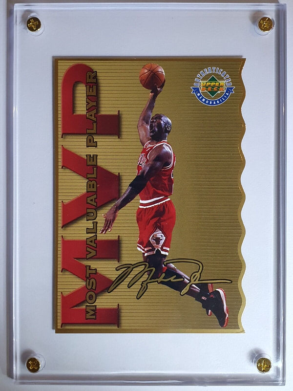 1996 Upper Deck Michael Jordan MVP /2500 Gold Die-Cut - Very Rare
