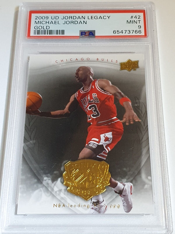 2009 UD Jordan Legacy Michael Jordan #80 GOLD - PSA 9 (POP 15)