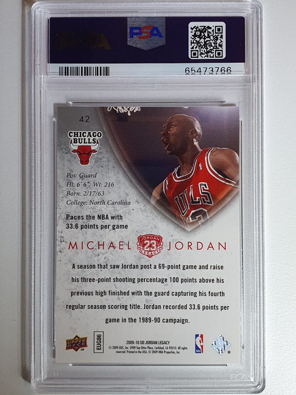 2009 UD Jordan Legacy Michael Jordan #80 GOLD - PSA 9 (POP 15)