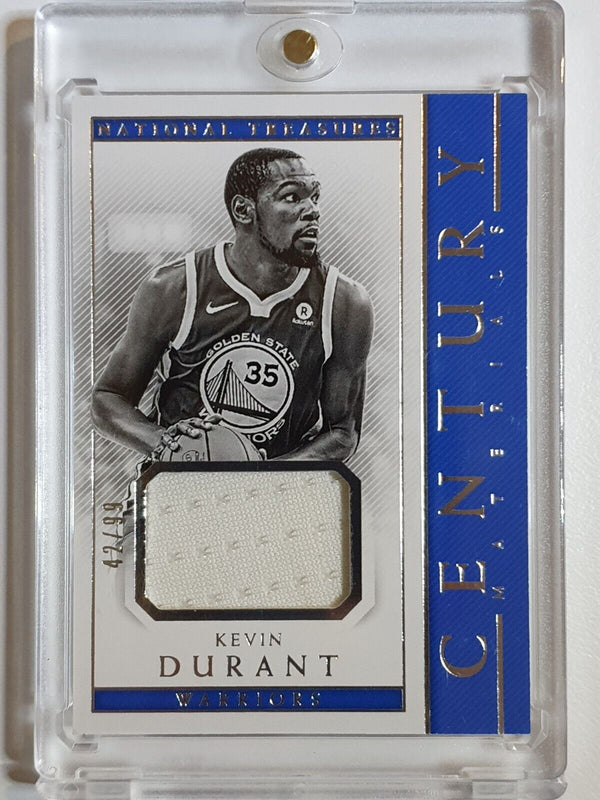 2017 National Treasures Kevin Durant #PATCH /99 Game Worn Jersey - Rare