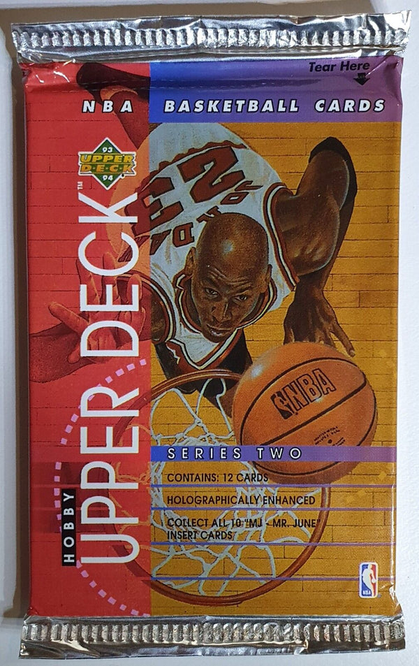 1993-94 Upper Deck NBA Basketball Series 2 Hobby Pack - Factory Sealed Packs