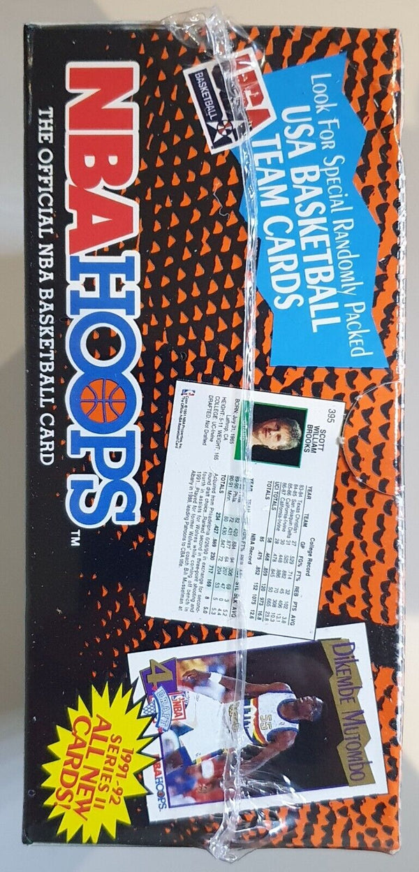 1991-92 NBA Hoops Basketball Series 2 Box - Factory Sealed (Jordan Dream Team)