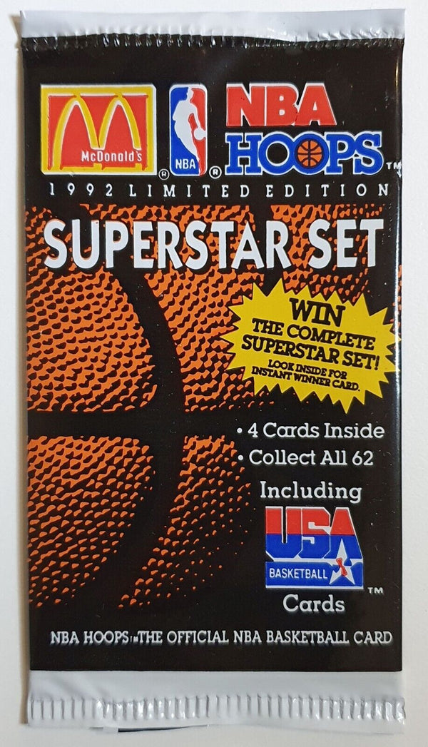 1992 McDonald's NBA Hoops Limited Edition Sealed Pack - Factory Sealed Packs