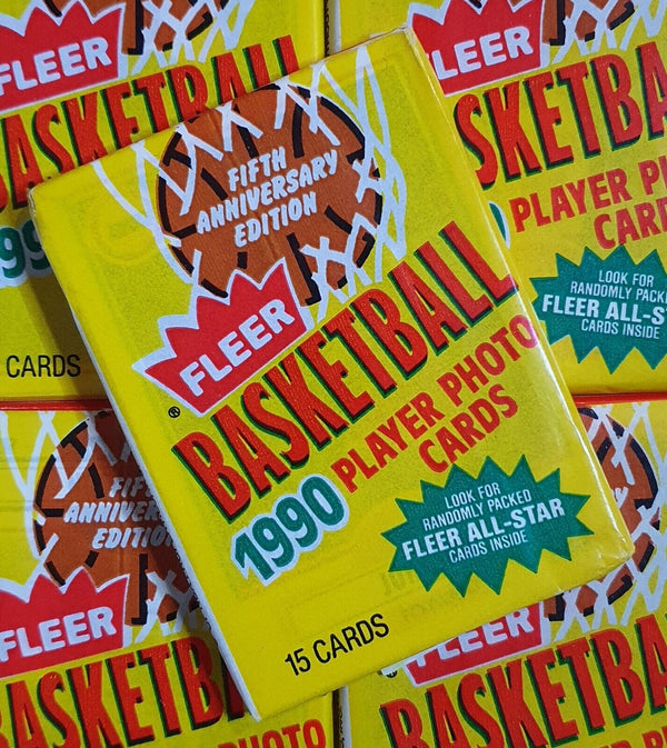 1990 Fleer Basketball Sealed Pack - Factory Sealed Packs