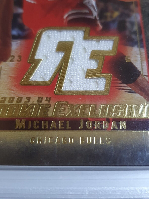 2003 Upper Deck Michael Jordan #PATCH Game Worn Jersey - PSA 9 (POP 14)