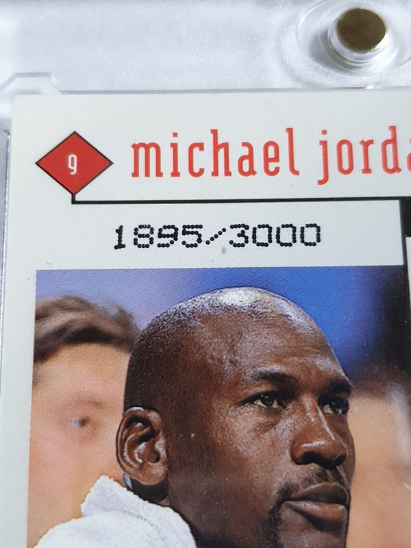 1998 Upper Deck Black Diamond Michael Jordan #9 DOUBLE RED /3000 Foil - Rare