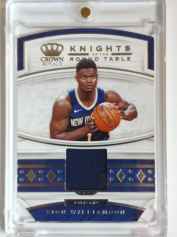 2019 Crown Royale Zion Williamson Rookie #PATCH Player Worn Jersey RC - Rare