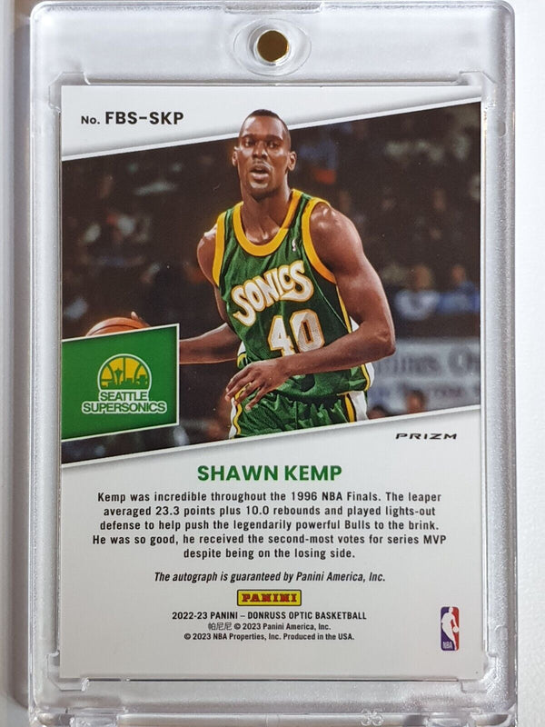 2022 Donruss Optic Shawn Kemp Auto FAST BREAK Signatures - Ready to Grade