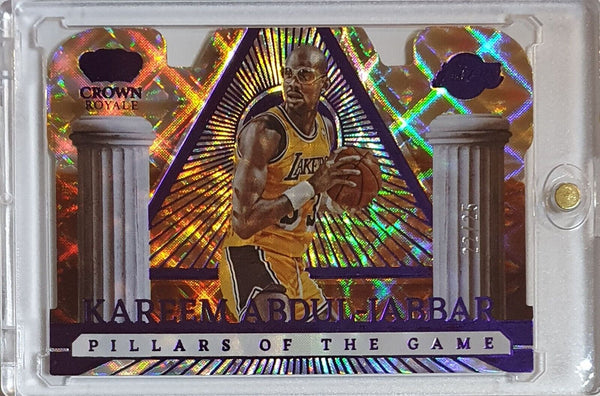 2022 Crown Royale Kareem Abdul-Jabbar #8 PURPLE /25 Pillars of the Game - Rare