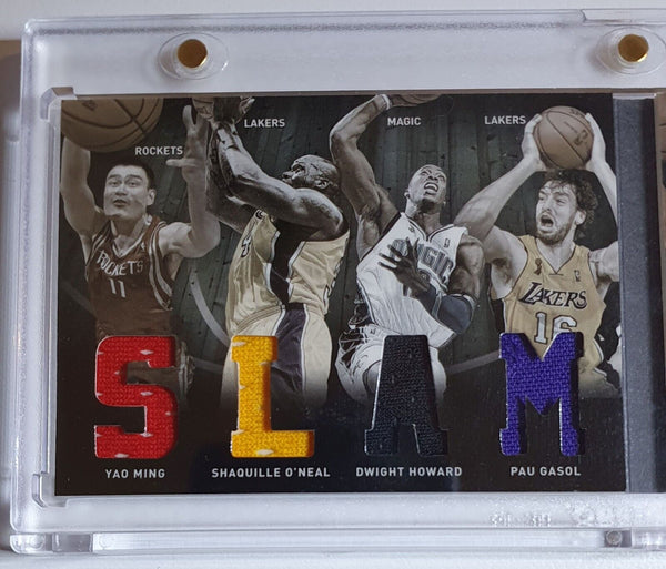 2011 Preferred Booklet /125 Eight Jersey Patches - Shaquille Garnett Duncan Yao