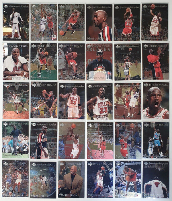 1998 Upper Deck Michael Jordan Tribute Series III REFLECTIONS Complete 30 Cards