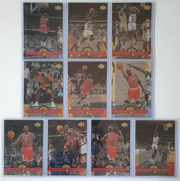 1996 Upper Deck Michael Jordan Greater Heights COMPLETE SET of 10