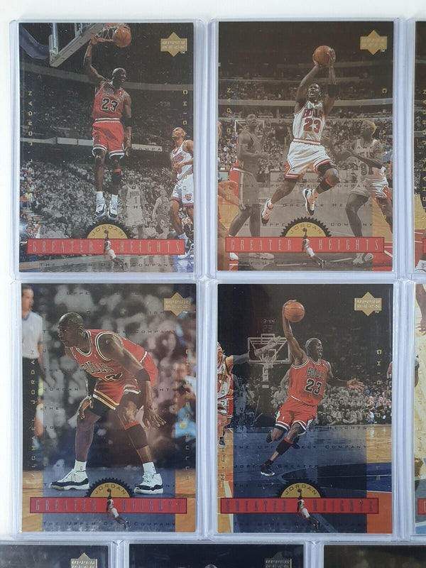 1996 Upper Deck Michael Jordan Greater Heights COMPLETE SET of 10