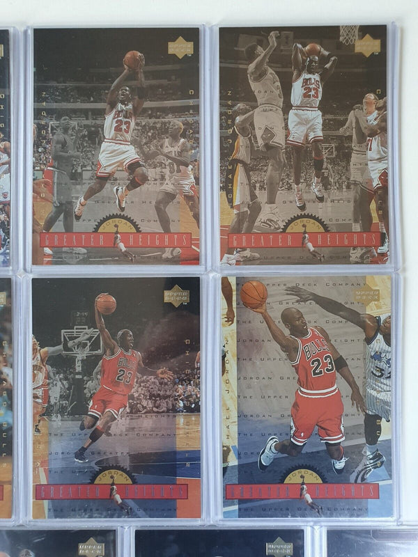 1996 Upper Deck Michael Jordan Greater Heights COMPLETE SET of 10