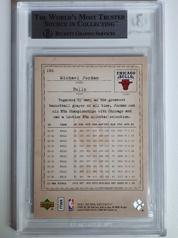 2007 UD NBA Artifacts Michael Jordan /999 Legendary Legacies - BGS 9 (POP 8)