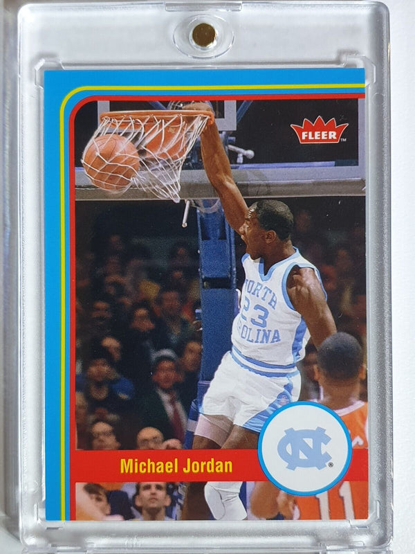 Lot of 2x 2012 Fleer Retro Michael Jordan #1 Lebron James #2 - Ready to Grade