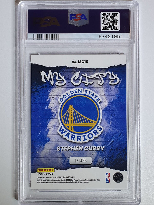 2021 Panini Instant Stephen Curry #MC10 /1496 My City - PSA 9 (POP 12)