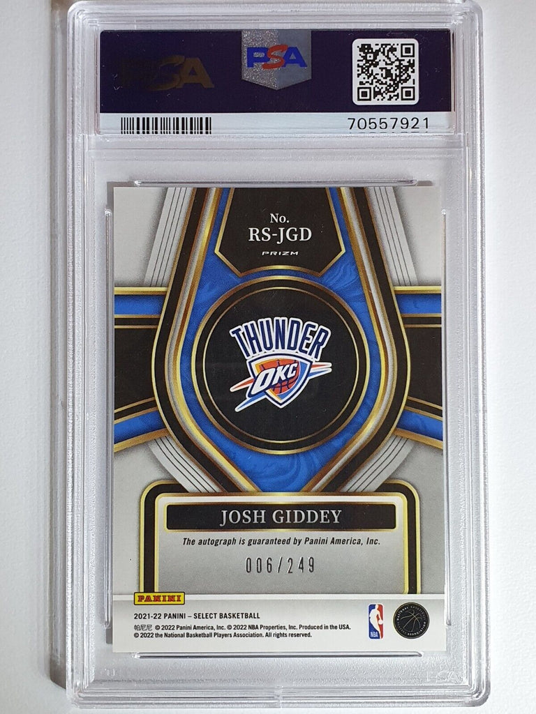 Josh Giddey RC auto /249シリ select 2021 Select Josh Giddey AUTO SILVER /249 Rookie Signatures