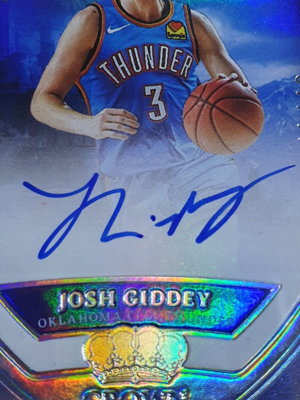 2021 Crown Royale Josh Giddey Rookie #AUTO FOTL /49 Future Kings Holo - Rare