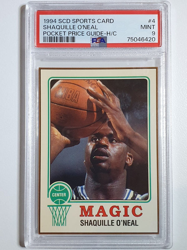 1994 SCD Sports Cards Shaquille O'Neal #4 Pocket Price Guide - PSA 9 (POP 2)