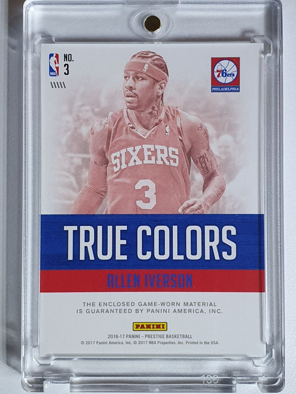 2016 Panini Prestige Allen Iverson #PATCH /199 Game Worn Jersey - Rare