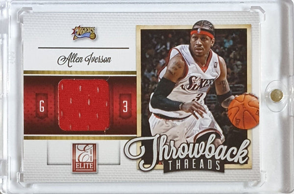 2012 Panini Donruss Elite Allen Iverson #PATCH Game Worn Jersey - Rare