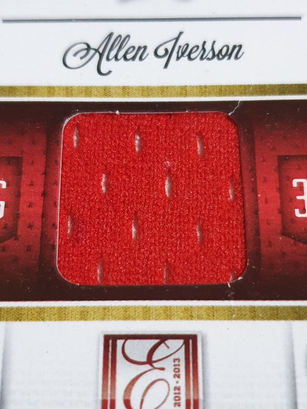 2012 Panini Donruss Elite Allen Iverson #PATCH Game Worn Jersey - Rare