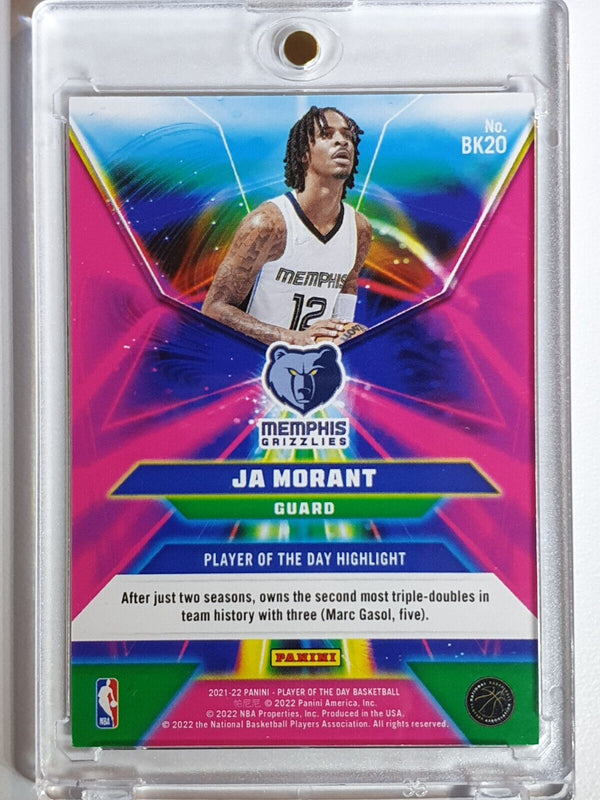 2021 Panini Ja Morant #BK20 COLOR MATRIX /99 Prizm Player of the Day - Rare
