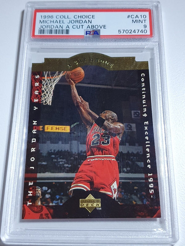 1996 UD Collector's Choice Michael Jordan #CA10 A Cut Above - PSA 9 (POP 48)