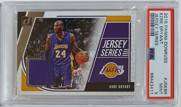 2018 Donruss Kobe Bryant #PATCH Game Worn Jersey - PSA 9 (POP 10)