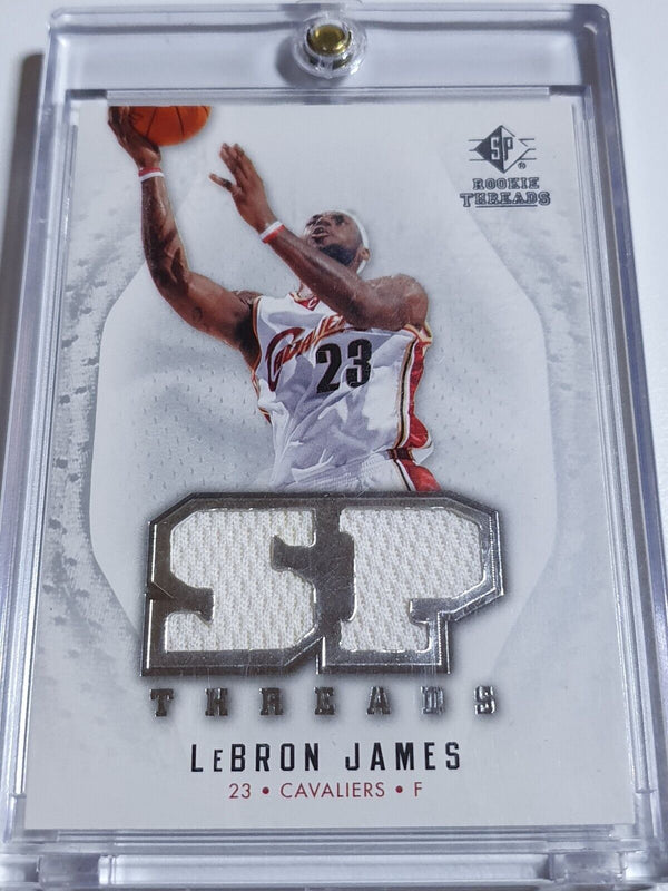 2008 SP Rookie Threads Lebron James #PATCH Game Worn Dual Jerseys - Rare