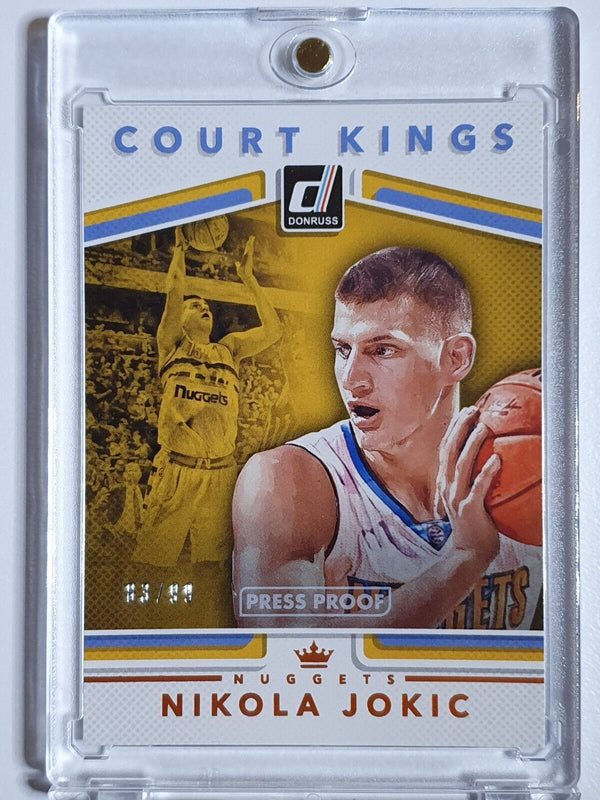 2017 Panini Donruss Nikola Jokic #40 PRESS PROOF /99 Court Kings - Rare