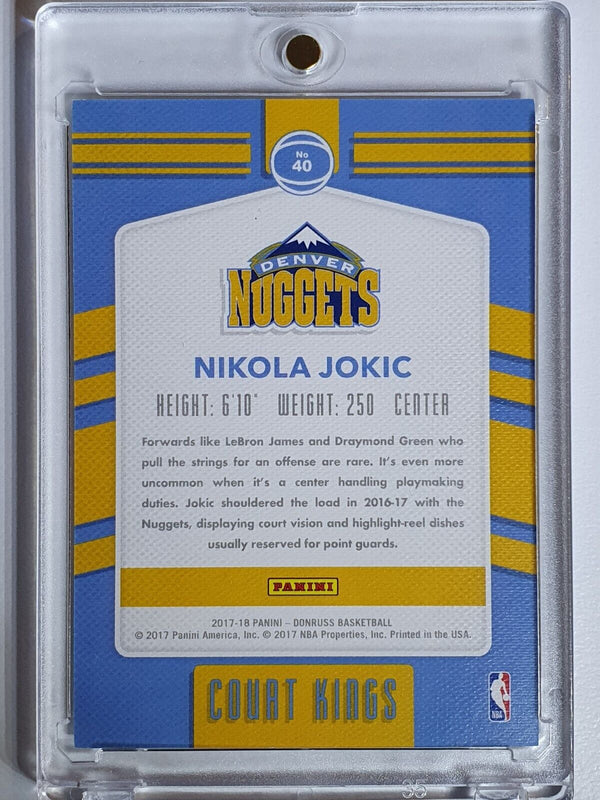 2017 Panini Donruss Nikola Jokic #40 PRESS PROOF /99 Court Kings - Rare