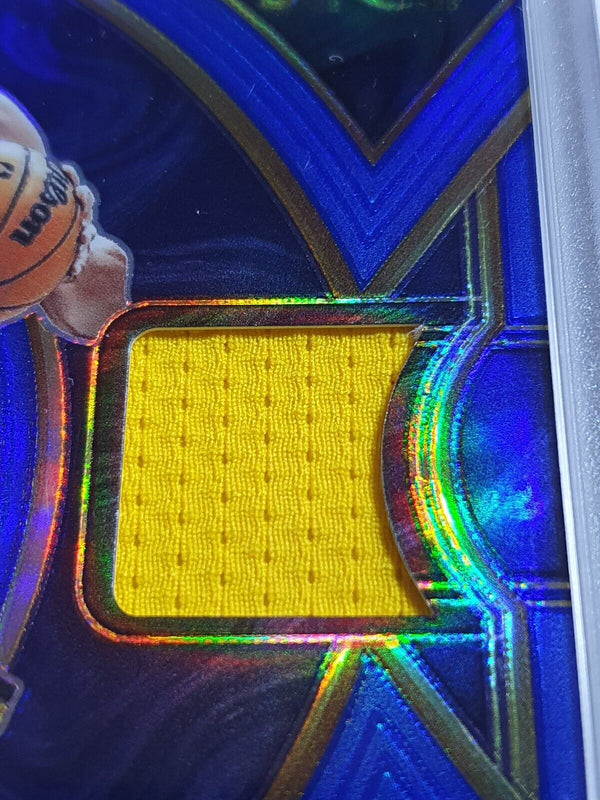 2022 Panini Select Stephen Curry #PATCH BLUE Prizm /75 Game Worn Jersey - Rare