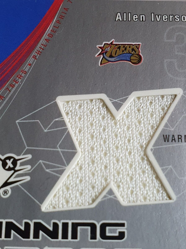 2002 SPx Allen Iverson Jason Kidd #PATCH Winning Combos Dual Game Jerseys