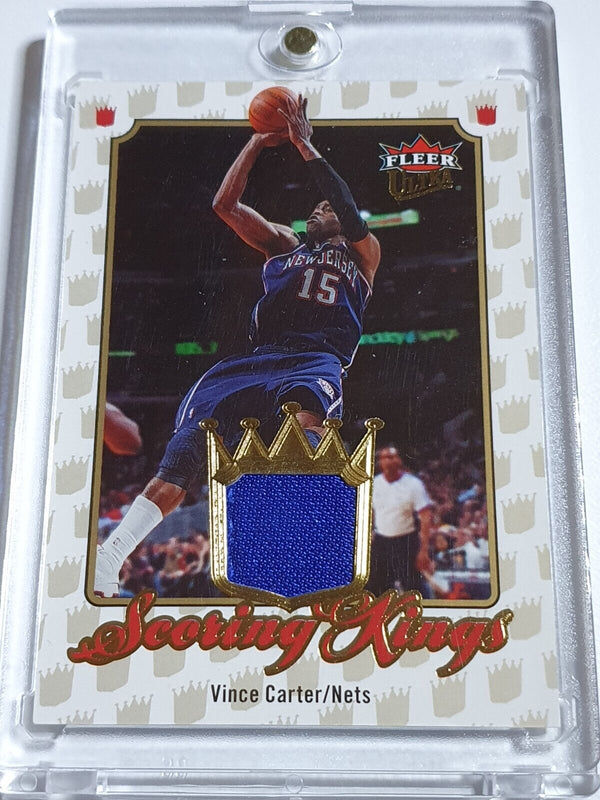 2007 Fleer Ultra Vince Carter #PATCH Game Worn Jersey Scoring Kings - Rare